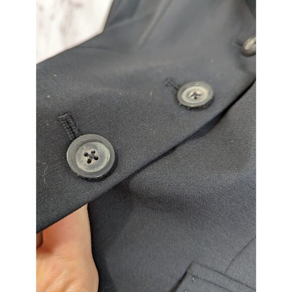 Elie Tahari Blazer Women 2 XS Wool Black 3 Button Suit Jacket Business Office - Picture 13 of 15